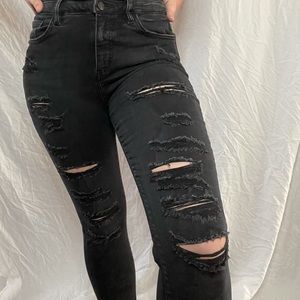 Distressed Punk Rock Jeans